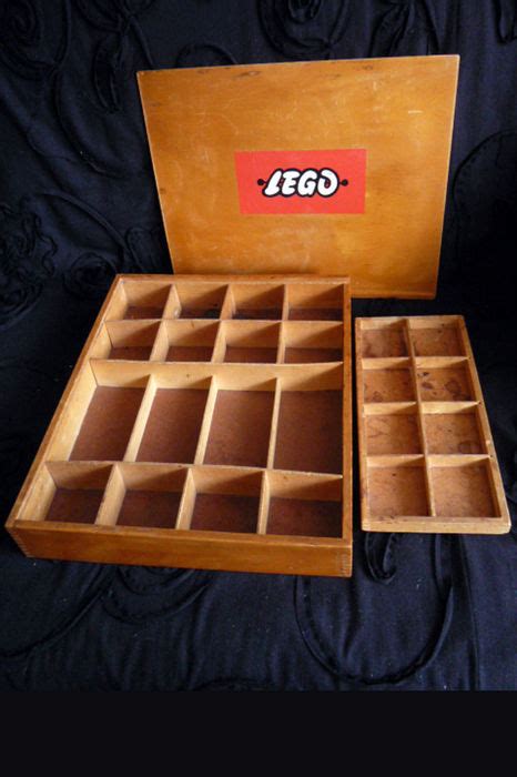 assorti lege vintage houten lego doos catawiki
