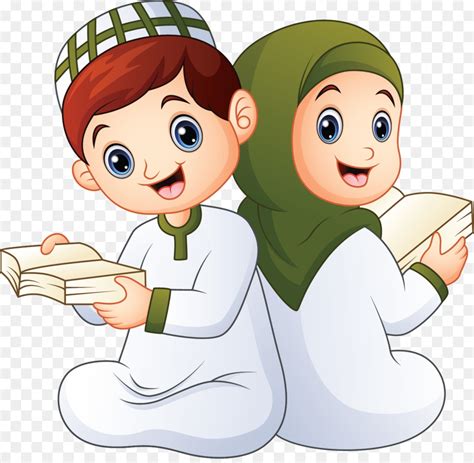 kartun anak anak muslim png hijabfest