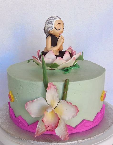 custom cakes  lori yoga birthday cake    year