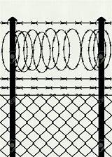 Wire Barbed Vector Fence Metal Getdrawings sketch template