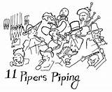 Pipers Piping Christmas Absurd Twelve Days Edition Why Don Know They sketch template