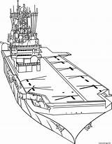 Avion Portaerei Carrier Portaaviones Schiffe Traghetto Navi Mezzi Trasporto Malvorlagen Colorier sketch template