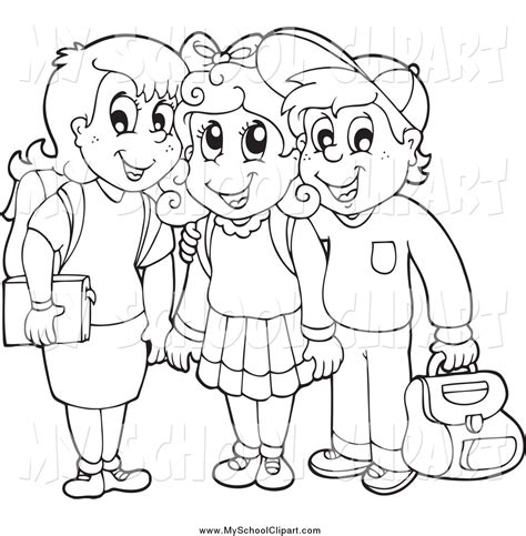 school children clipart outline   cliparts  images