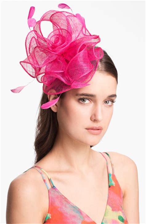 pink fascinators images  pinterest headdress headpieces