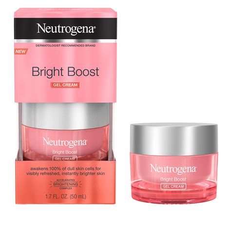 neutrogena bright boost brightening gel moisturizer face cream  fl