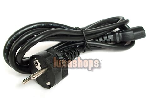 usd pc  pin mains power cord cable eu lead lunashops  shop