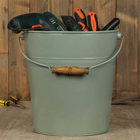 large personalised potting shed tool storage bucket  dibor notonthehighstreetcom