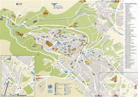 segovia tourist map  maps atlas mapa turistico mapas turistico