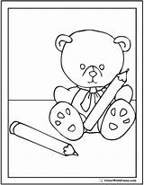 Bear Teddy Coloring Pages Printable sketch template