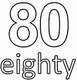 Eighty Clipart 80 Number Cliparts Clip Numbers Clipground Chiffre Imprimer Library 1901 sketch template