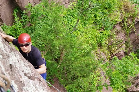 rock climbing and rappelling are back