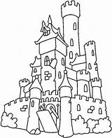Castle Coloring Pages Printable Kids Drawing Potter Harry Getdrawings sketch template