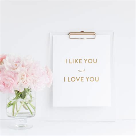 i like you and i love you 20 love art prints from