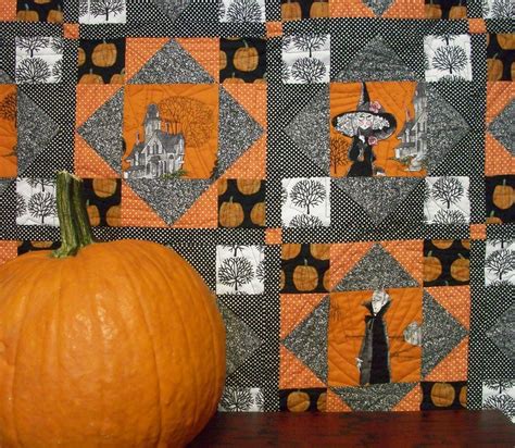 halloween lap quilt fall autumn alexander henry the