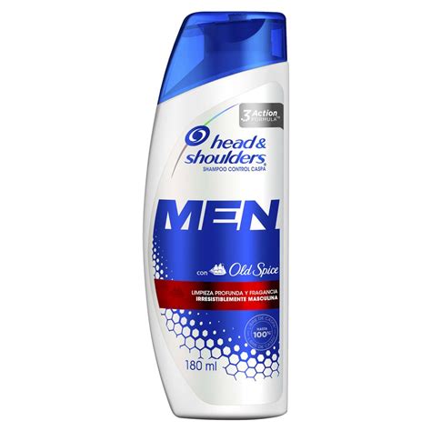 shampoo head and shoulders old spice para hombres x 180 ml farmacityar