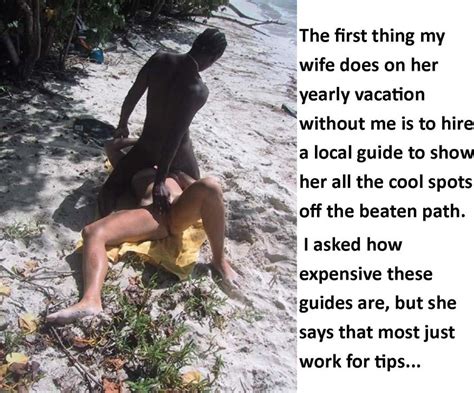 interracial wife vacation jamaica caption