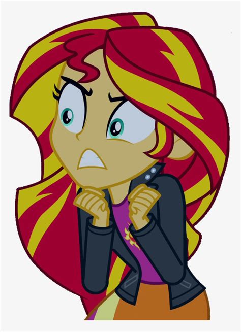 angry clipart angry girl mlp  sunset shimmer mad transparent png