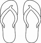 Flip Flop Flops Clip Clipart Sandals Drawing Outline Beach Cliparts Shoe Summer Line Template Sandal Footprint Cartoon Clipartpanda Ceiling Feet sketch template