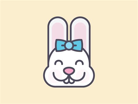cute kawaii bunny face  kassy  dribbble