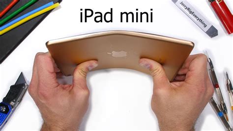 ipad mini bend test   tablets break youtube