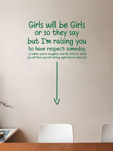 Girls Will Be Girls Time Out Wall Art Company