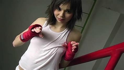 sporty girl shadow boxing xbabe video
