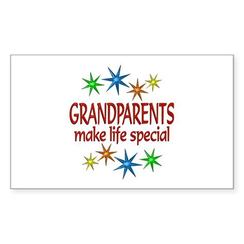 special grandparents sticker rectangle cafepress