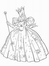 Oz Wizard Coloring Pages Glinda Dorothy Book Color Kids Tin Witch Man Printable Coloring4free Drawing Colouring Fun Print Good Sheets sketch template
