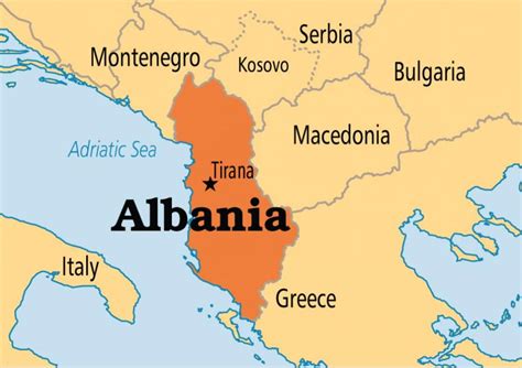 albania mapa mapa de albania el sur de europa europa