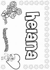 Dana Coloring Pages Names Girls Hellokids Print Color sketch template