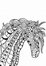 Cheval Adulte Kleurplaat Paard Cavallo Paarden Mozaiek Mosaik Malvorlage Pferd Pferden Caballo Planten Stimmen Kleurplaten sketch template