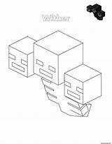 Wither Colorat Colorier 塗り絵 ぬりえ P80 Creeper Lego Kolorowanki Epee Planse Davemelillo Enderman Ender Youngandtae Primiiani 大人 Dessins Mobs Tnt sketch template