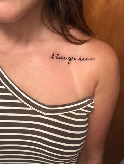 hope  dance tattoo     grandmothers hand writing