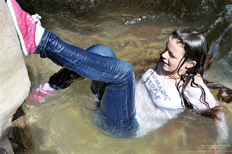 wet dress wet clothes image