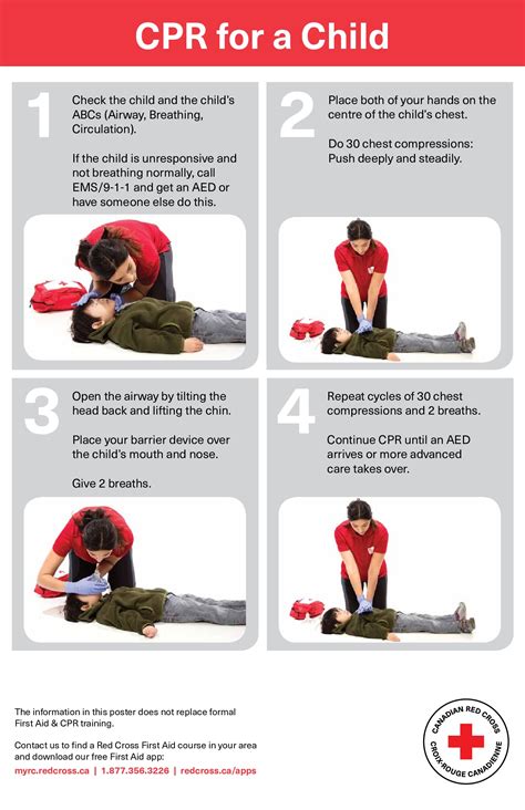aid red cross child cpr labor law poster