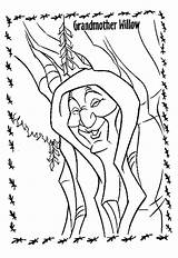 Willow Pocahontas Grandmother Colorkid sketch template