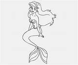 Coloring Ariel Mermaid Little Pages Printable Filminspector sketch template