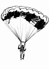 Skydiving Fallschirmspringen Paracaidas Fallschirm Paracaidismo sketch template