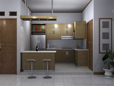 desain dapur  ruang makan  modern model rumah