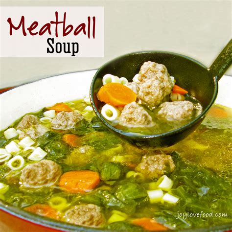 meatball soup joy love food