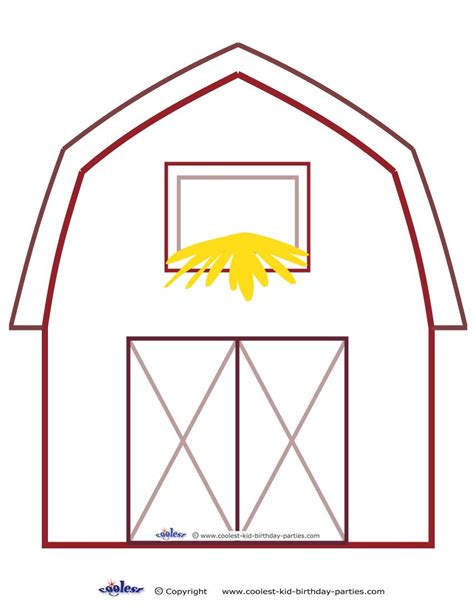 large printable barn decoration barn crafts quiet book patterns