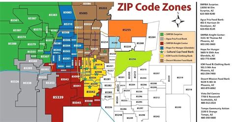 Phoenix Arizona Zip Code Map Phoenix Az Zip Code Map Arizona Usa The