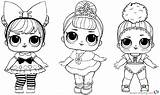 Lol Coloring Dolls Pages Doll Three Printable Surprise Birthday Kids Party Dawn Color Baby Print Sheets Colorir Para 7th 6th sketch template