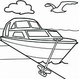 Coloring Speed Boat Pages Getcolorings sketch template