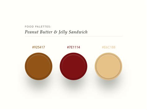 peanut butter jelly color palette  tdarb  dribbble