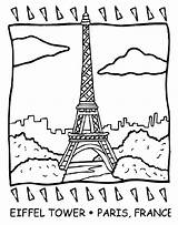 Coloring Pages France Printable Eiffel Tower French Crayola Color Flag Colouring Paris Kids Book Landmarks Revolution Sheets Ausmalbilder Print Craft sketch template