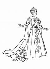 Anastasia Coloring Pooka Dress Beautiful Wearing Royal Para Colorear sketch template