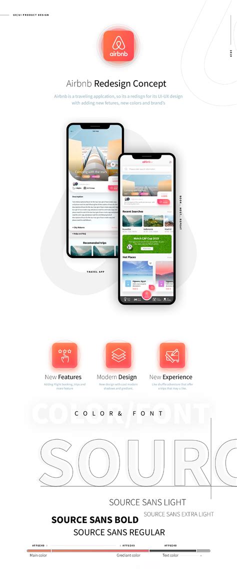 airbnb app redesign  behance airbnb app airbnb redesign