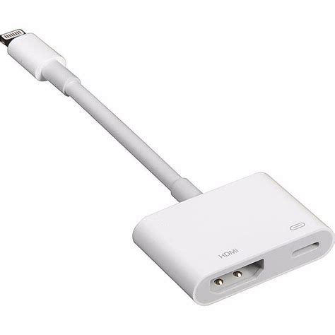 apple iphone ipad lightning  hdmi digital av tv cable adapter