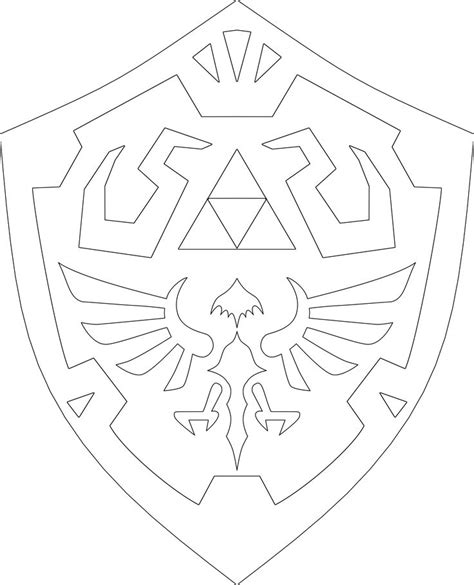 zelda shield template legend  zelda sword shield template